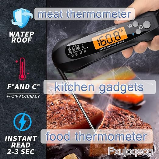 Instant Read Meat Thermometer for Cooking – Waterproof Digital Food Thermometer - Image 2