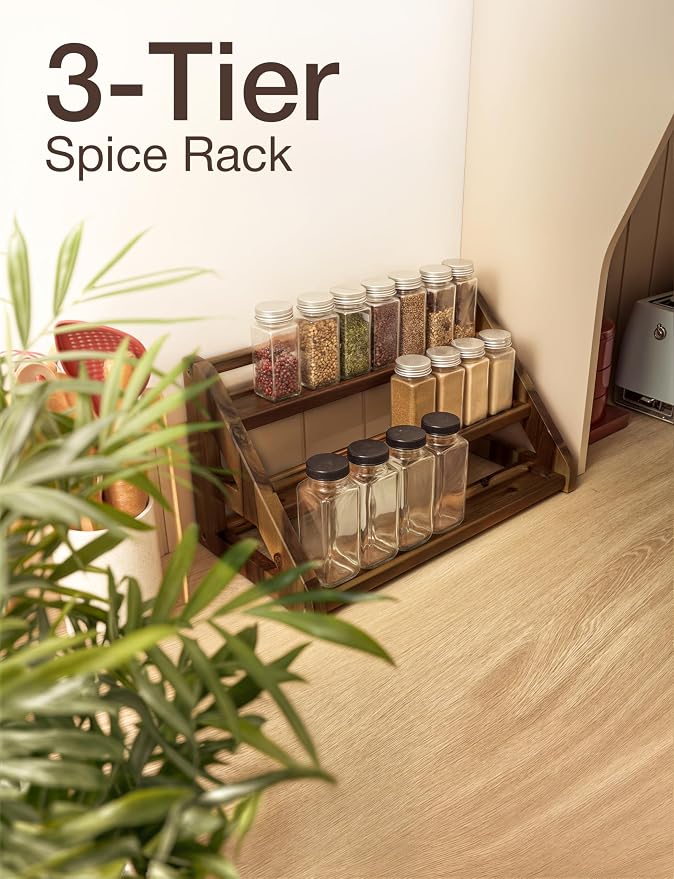 Tinamo Acacia Wood Spice Rack - Image 5