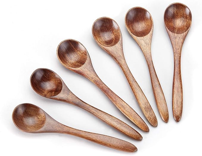 Sevensun Small Wooden Teaspoon, Condiments, Spoons by Unknown