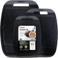 Neoflam Microban Antimicrobial Plastic Cutting Board 3 Sets, BPA Free, Non-Slip by Neoflam