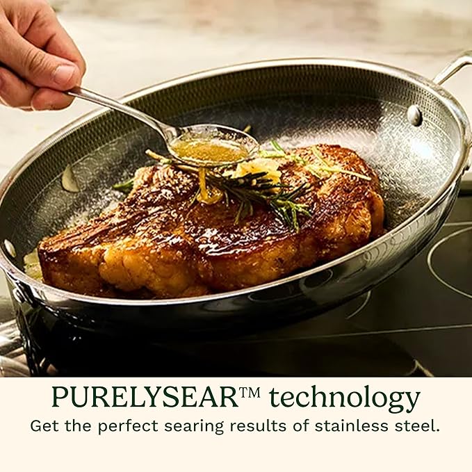 Cuisinart FusionPlus Hybrid Stainless Steel Cookware, 3.5-Quart Sauté Pan - Image 3