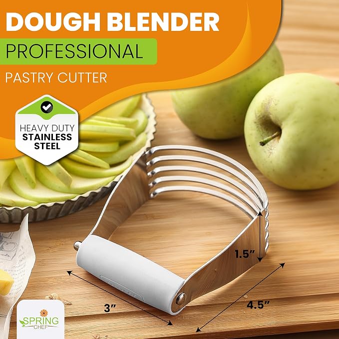 Spring Chef Medium Size White Dough Blender - Image 2