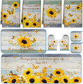 Fourluoo 10 Pcs Sunflower Kitchen Decor and Accessories Set Sunflower Kitchen by Fourluoo