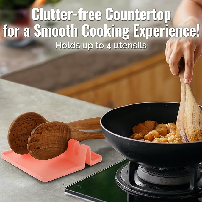 Zulay Kitchen Silicone Utensil Rest - Image 3