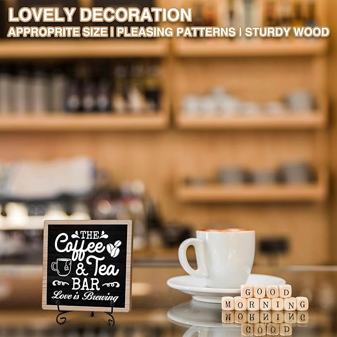 Coffee & Tea Bar Decor Signs & Table Decor, Tea Station Accessories, Themed - Image 5