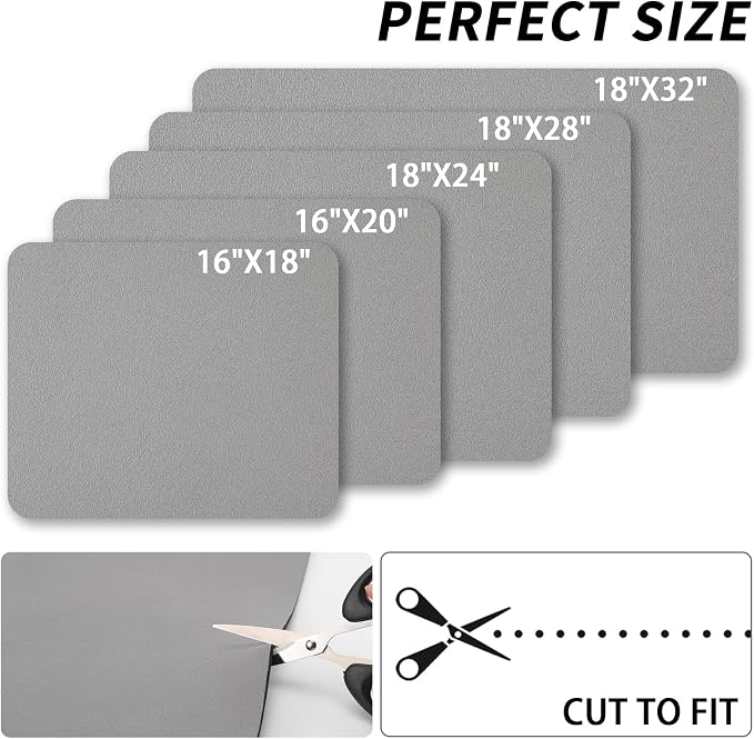 HotLive Dish Drying Mat for Kitchen Counter, Heat Resistant Drainer Mats - Image 6