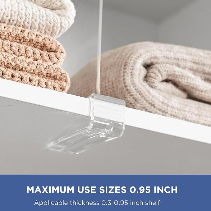 12 Pack 12 Inches Clear Shelf Dividers - Image 5