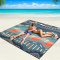 WIWIGO Beach Blanket Waterproof Sandproof Beach Mat 79" X 83"/10'x9'for 2-8 by WIWIGO
