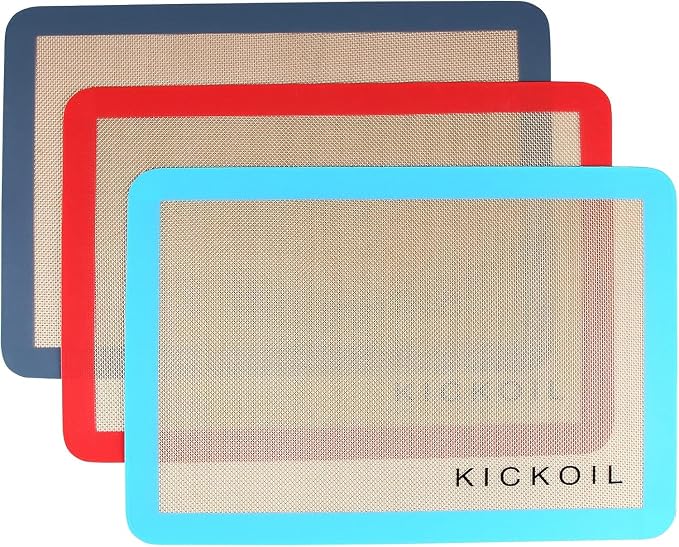 Small Silicone Baking Mats Quarter Sheet Non Stick Reusable Silicone Oven Liners by KICKOIL