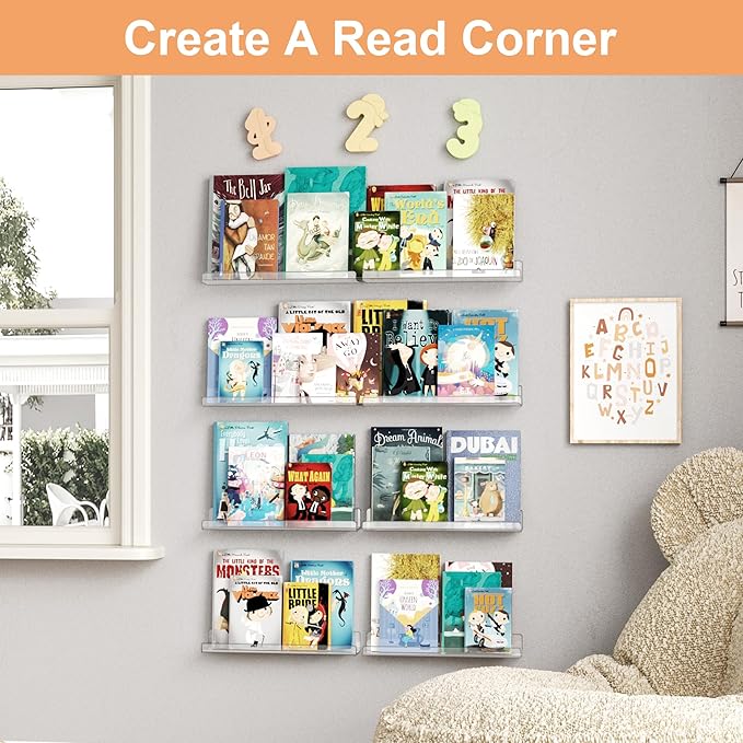 upsimples 16 Pack Acrylic Shelves - Image 6