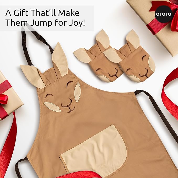 OTOTO Aproo Kitchen Set – Oven Mitts and Chef Apron - Image 7