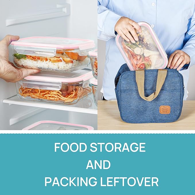 Vtopmart 5Pack 22oz Glass Storage Containers - Image 5