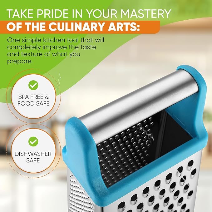 Spring Chef Handheld Stainless Steel XL Parmesan Cheese Grater - Image 5