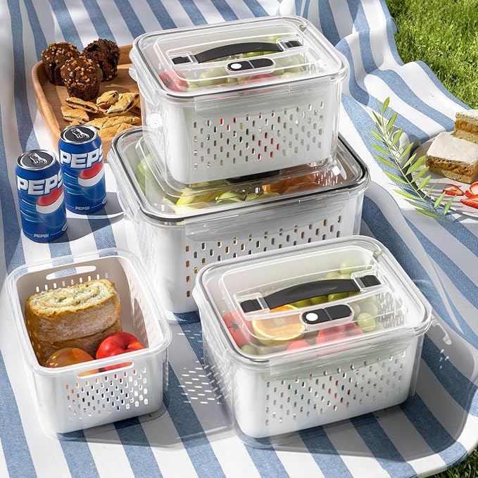 4 Pack Large Fruit Storage Containers by Ronanemon