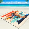 WIWIGO Beach Blanket Waterproof Sandproof Beach Mat 79" X 83"/10'x9'for 2-8 by WIWIGO
