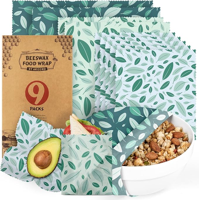 Akeeko Reusable Beeswax Food Wraps by Akeeko