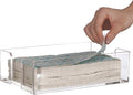 Yieach Bathroom Paper Towel Holder, 9 Inch Modern Acrylic Napkin Holder fo r by Cqacrylic