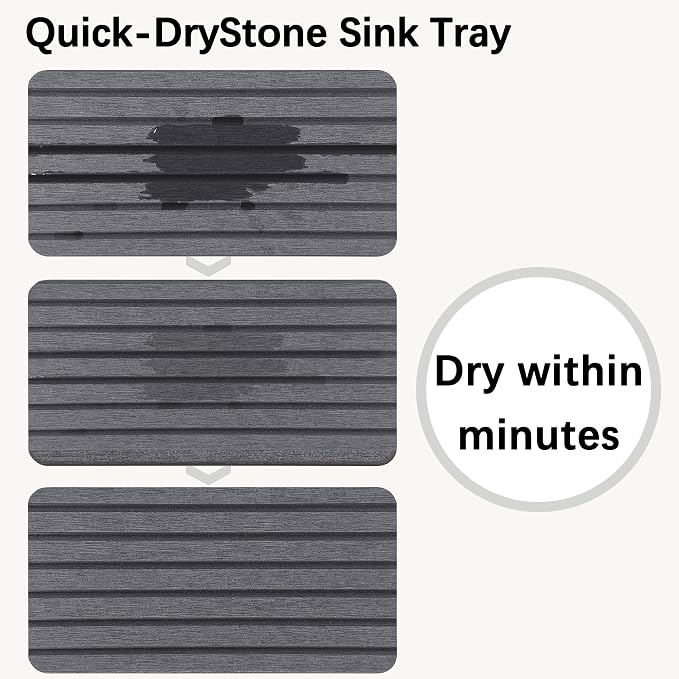 NiuYichee 2 PCS Water Absorbent diatomite Coasters, 7.1" x 3.5" Water Absorbing - Image 4