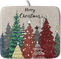 Christmas Trees Dish Drying Mat Winter Holiday Kitchen Dishes Pad 16x18 Inch by Giwawa