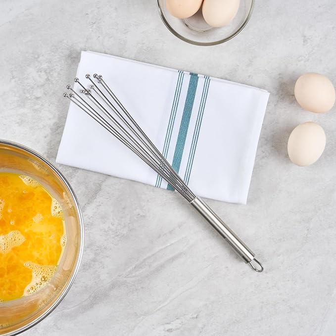 Restaurantware 12.5 in Stainless Steel Ball Whisk - Image 10
