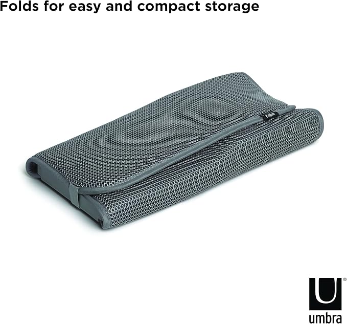 Umbra Udry Dish Rack and Microfiber Drying Mat – Space-Saving Design Folds Up - Image 5