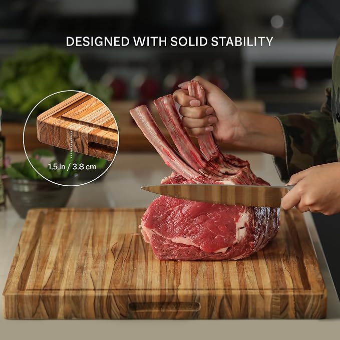 Teakhaus Cutting Board and EON Cutting Board Oil Set - Image 9