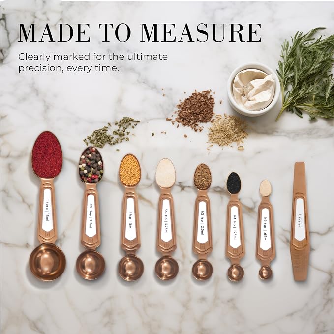 Copper Measuring Spoons Set - Image 3