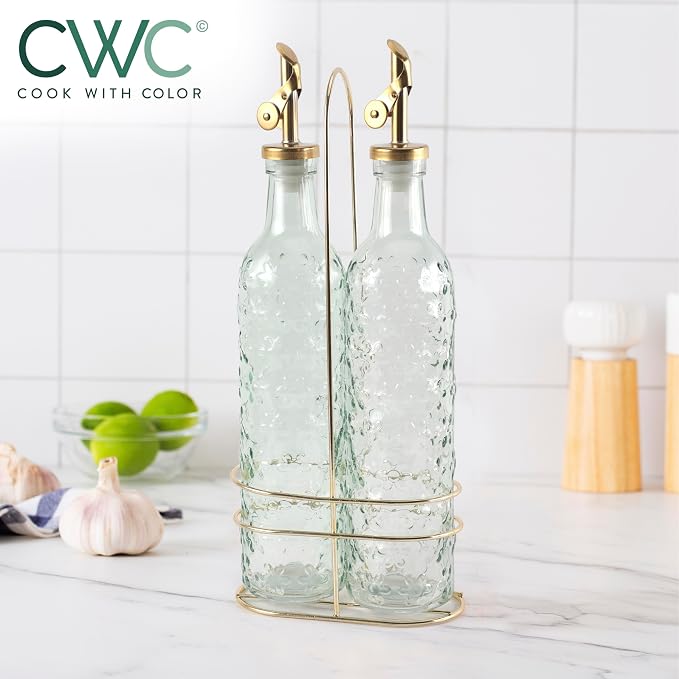COOK WITH COLOR Glass Olive Oil Bottle Dispenser - Image 6