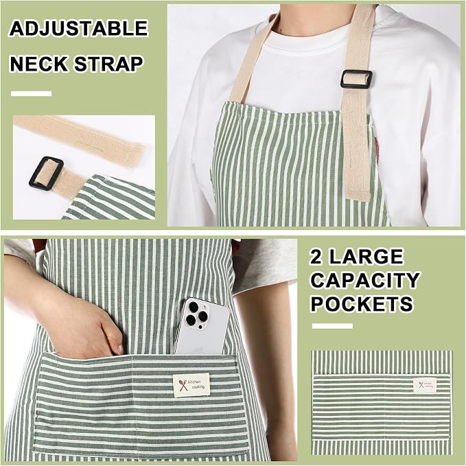 Janmercy 24 Pcs Aprons for Women Men - Image 3