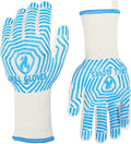 QUWIN BBQ Gloves, Oven Gloves 1472℉ Extreme Heat Resistant, Grilling Gloves by QUWIN