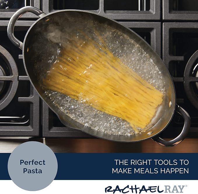 Rachael Ray 80090 Professional Hard Anodized Nonstick Cookware Oval Pasta - Image 5