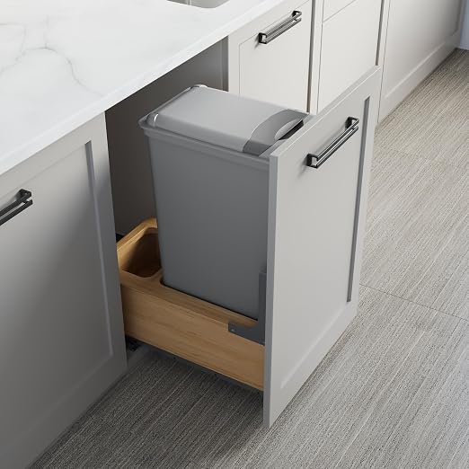 Dowell Single 50Qt Undermount Trash Pull-Out Waste Container - Image 7