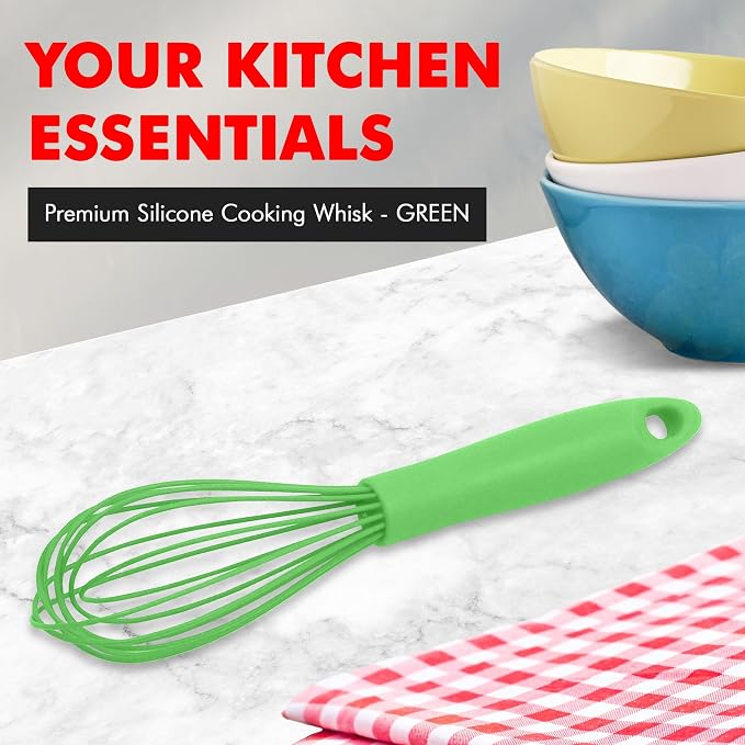 Chef Craft Premium Silicone Wire Cooking Whisk, 10.5 inch - Image 2