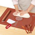 6PCS Silicone Baking Mat Set, Pastry Mat by Leedylove