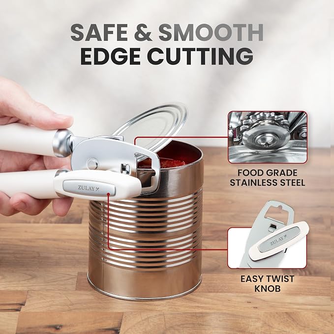 Zulay Kitchen Heavy Duty Stainless Steel Can Opener Manual - Image 4