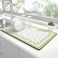 Rnivvi Dish Drying Mat for Kitchen Counter, 12 x 19" Cute Flower Theme Super by Rnivvi