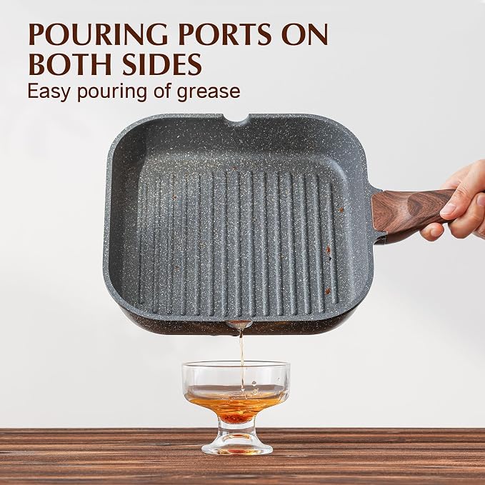 SENSARTE Nonstick Grill Pan for Stove Tops, Versatile Griddle - Image 6
