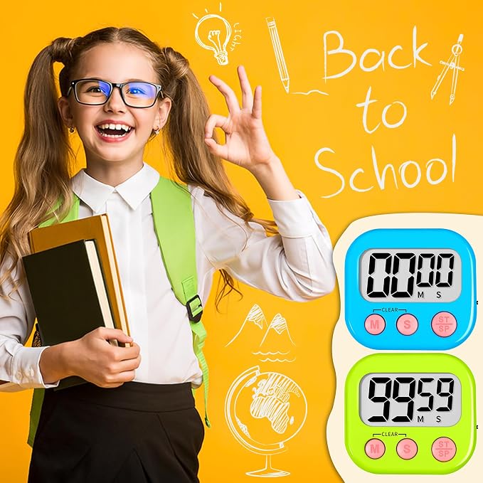 ZILLEEN Classroom Timer for Kids Teachers 2 Pack Digital Timers - Image 6