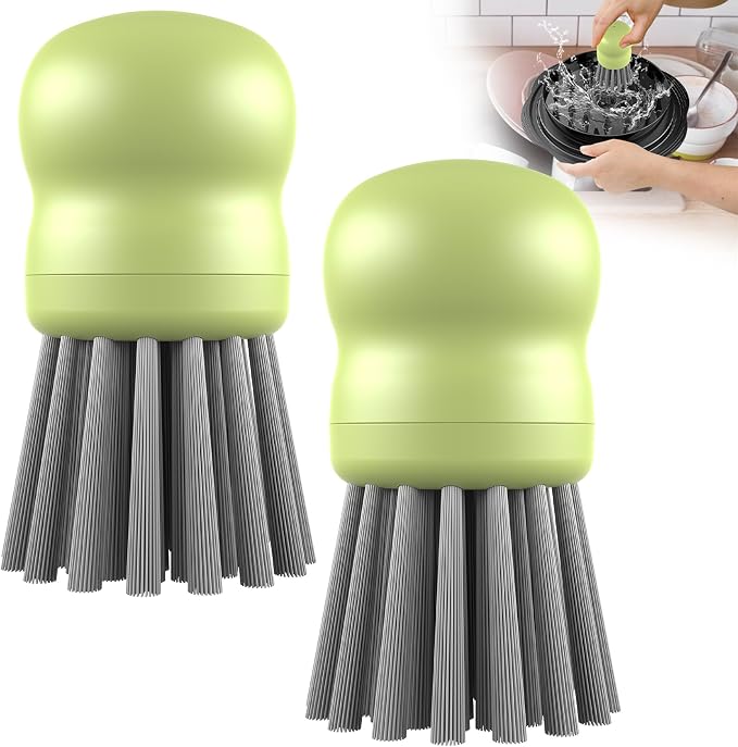 Mini Dish Brush for Cleaning Chicken Shredder, Palm Brush Dish Scrubber by SURETIVIAN