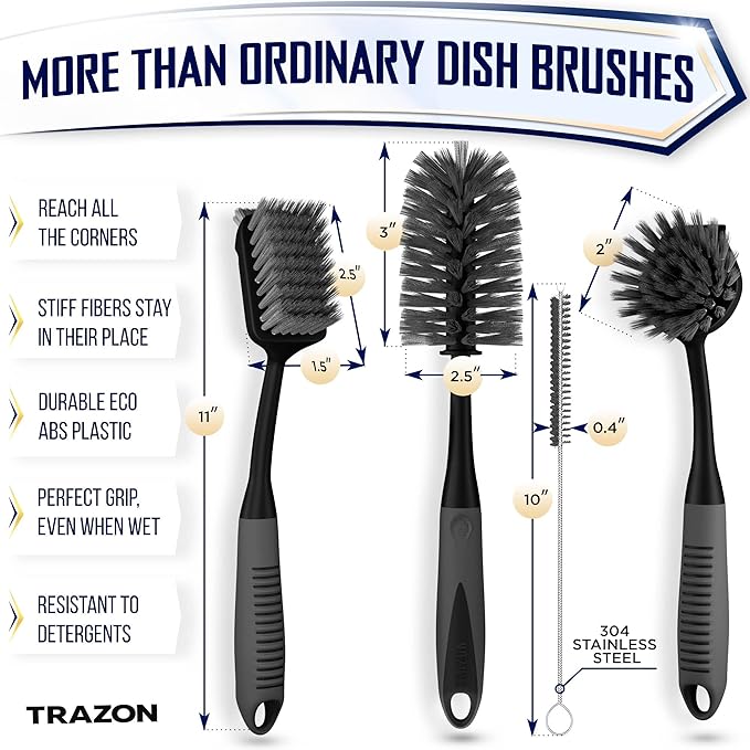 Dish Brush Set of 4 - Image 2