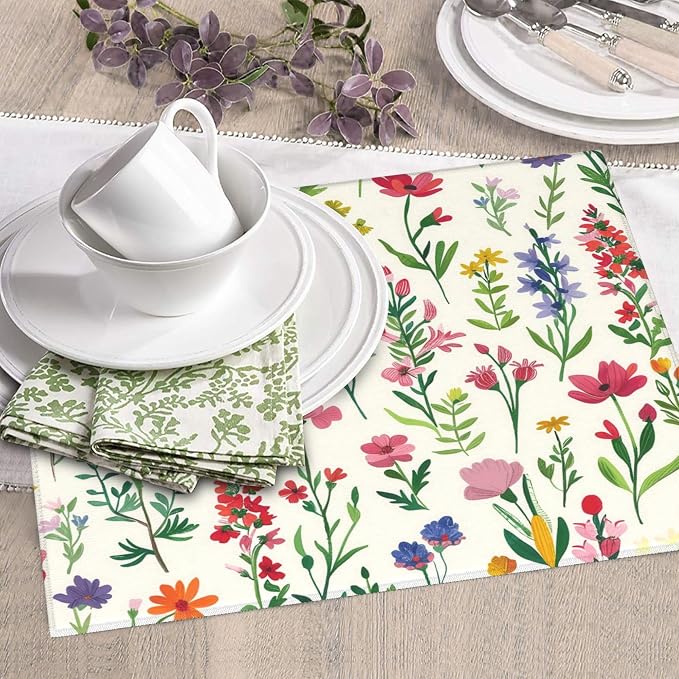 Watercolor Wildflower Dish Drying Mat - Image 7