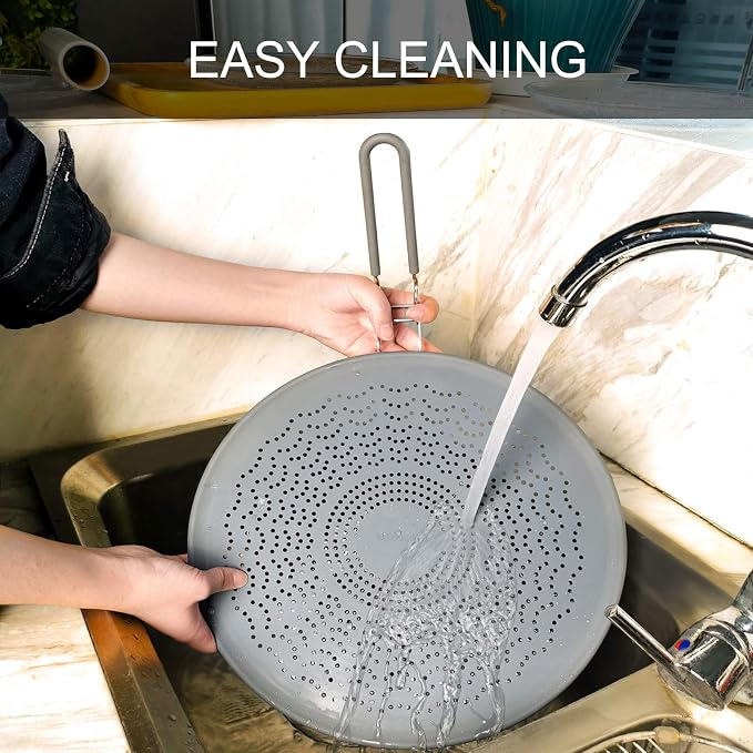 13” Silicone Splatter Screen Pan Cover - Image 7
