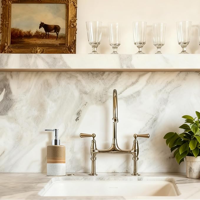 Ceramic Soap Dispenser Set for Hand Soap, Dish Soap, Conditioner, Includes - Image 6