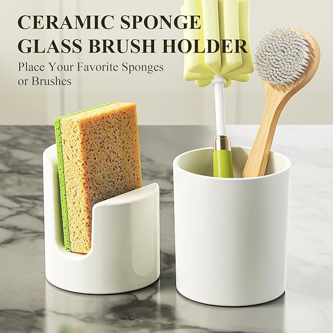 Cisily Kitchen Soap Dispenser Set Comes - Image 3
