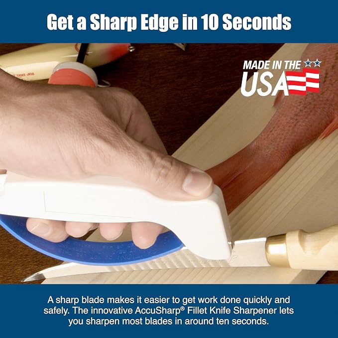 AccuSharp Knife & Tool Sharpener, Hones & Sharpens Straight & Serrated Knives - Image 5