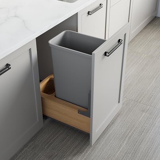 Dowell Single 50Qt Undermount Trash Pull-Out Waste Container by DowellKitchenBath