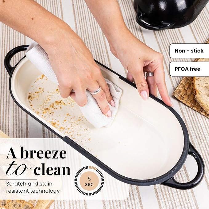 Enamelled Cast Iron Bread Loaf Pot – Dutch Oven - Image 4