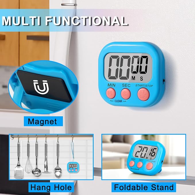 ZILLEEN Classroom Timer for Kids Teachers 6 Pack Digital Timers - Image 2