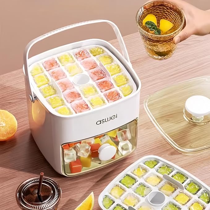 Plastic Ice Cube Trays with Bin and Scoop - Image 5