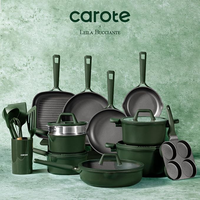 CAROTE 31PCS Pots and Pans Set, Nonstick Cookware Set Kitchen Non Stick - Image 8